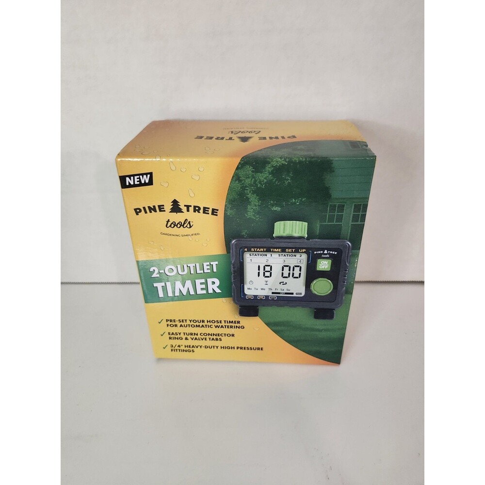 Pine Tree Tools Hose Timer - Programmable Water Timer for Garden Hose